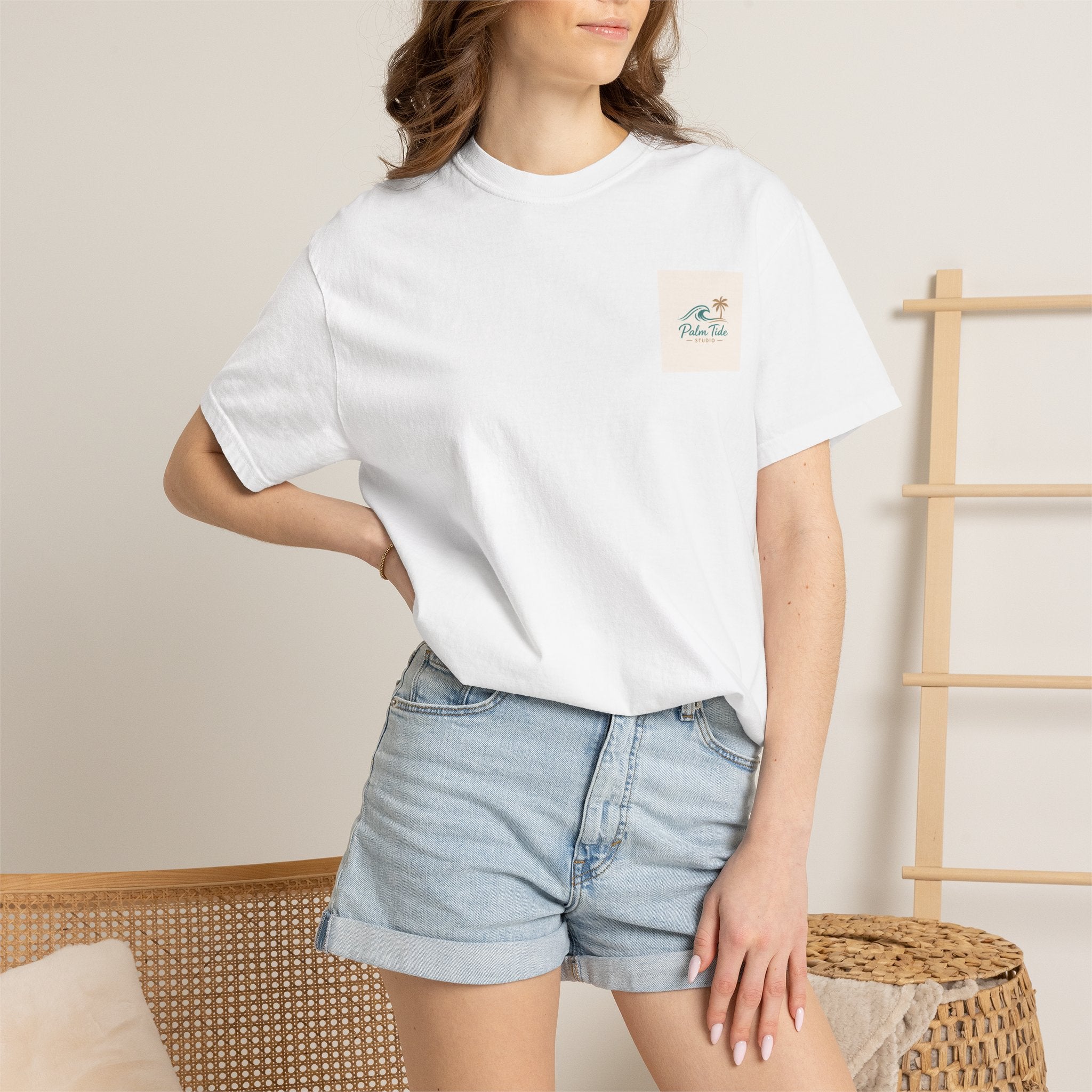 Beach Sunglasses Graphic T-Shirt — Tropical Reflection Tee
