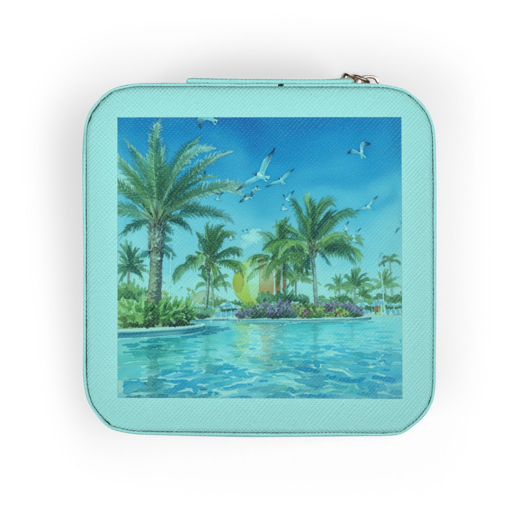 Palm Beach Jewelry Travel Case — Compact Portable Necklace Ring Organizer