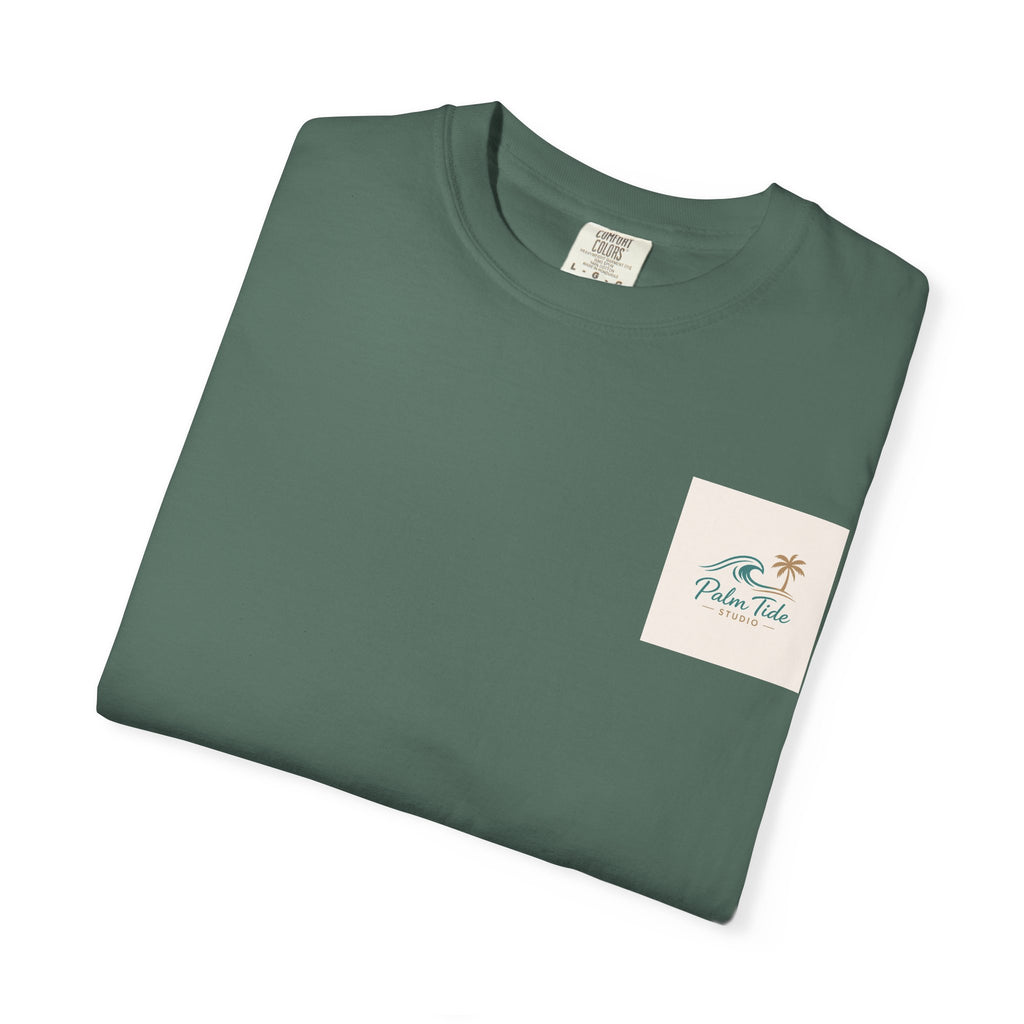 Beach Sunglasses Graphic T-Shirt — Tropical Reflection Tee