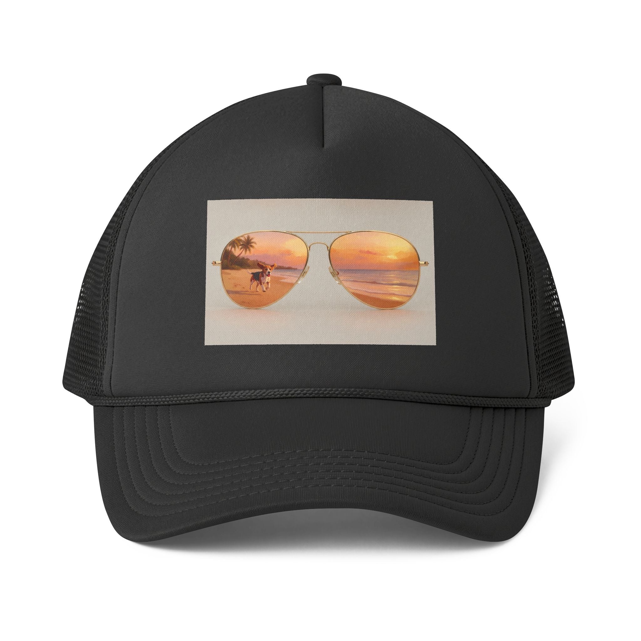 Trucker Cap - Sunset Sunglasses Beach Vibes