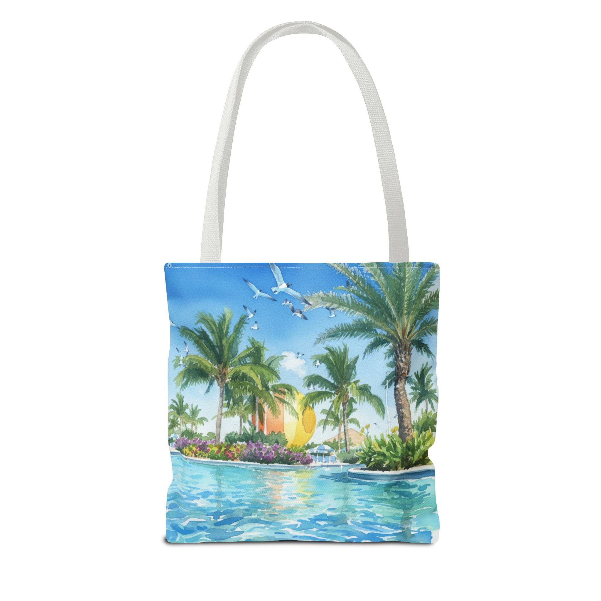 Tote Bag — Tropical Palm Beach Sunset All-Over Print