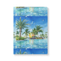 Tropical Palm Pool Softcover Journal – Seaside Vacation Notebook
