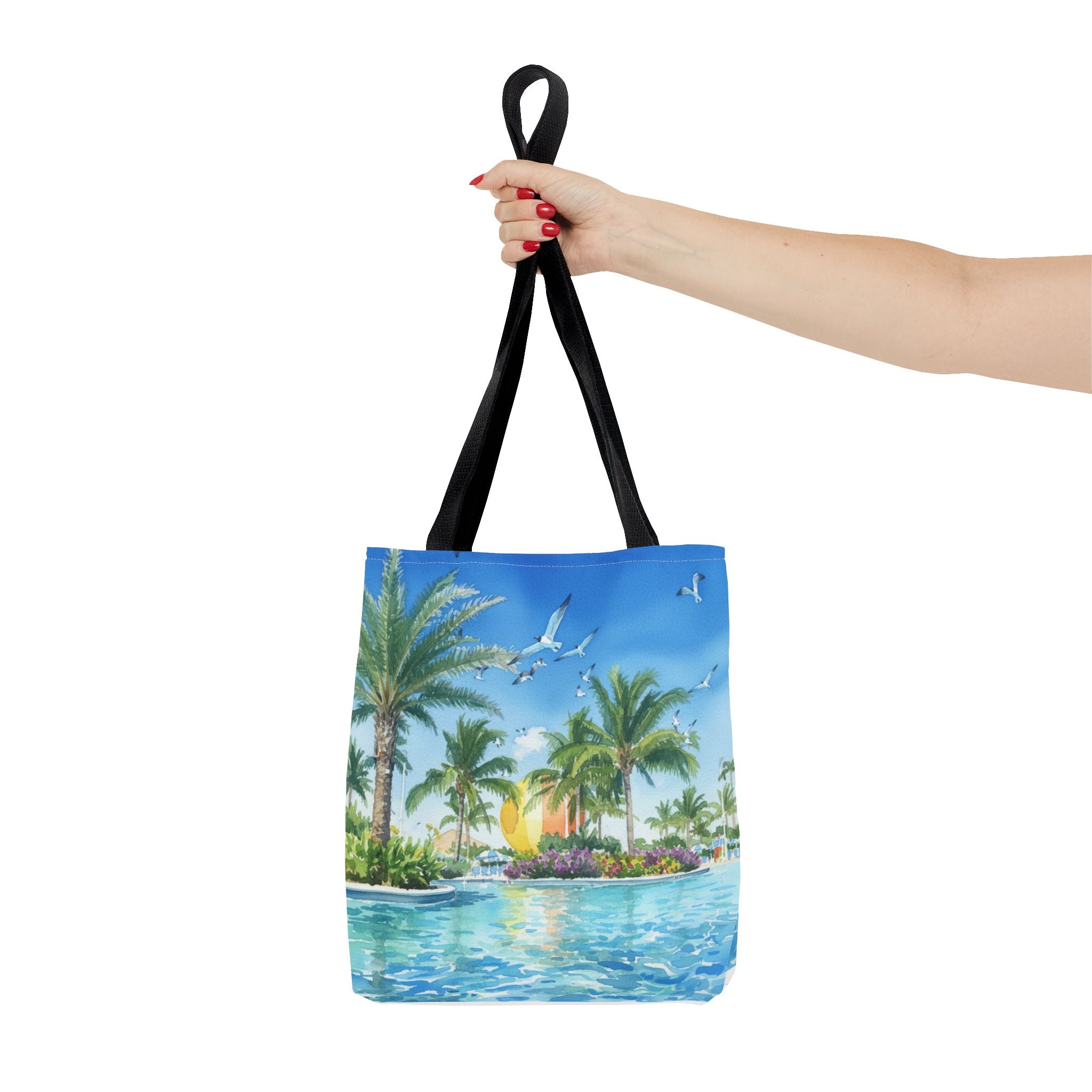 Tote Bag — Tropical Palm Beach Sunset All-Over Print