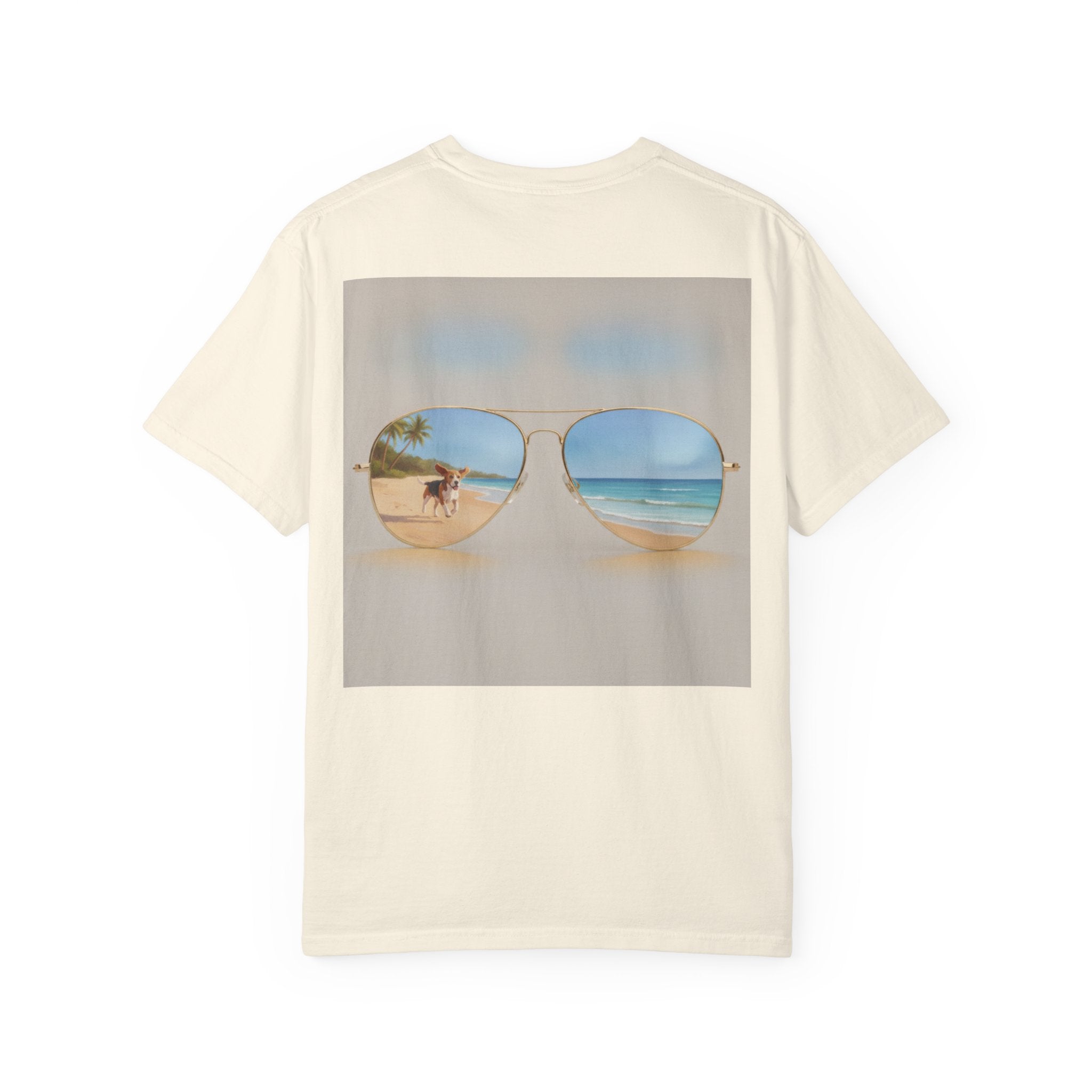 Beach Sunglasses Graphic T-Shirt — Tropical Reflection Tee