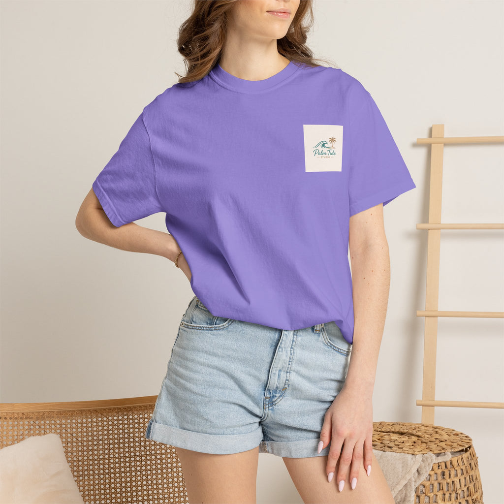 Beach Sunglasses Graphic T-Shirt — Tropical Reflection Tee