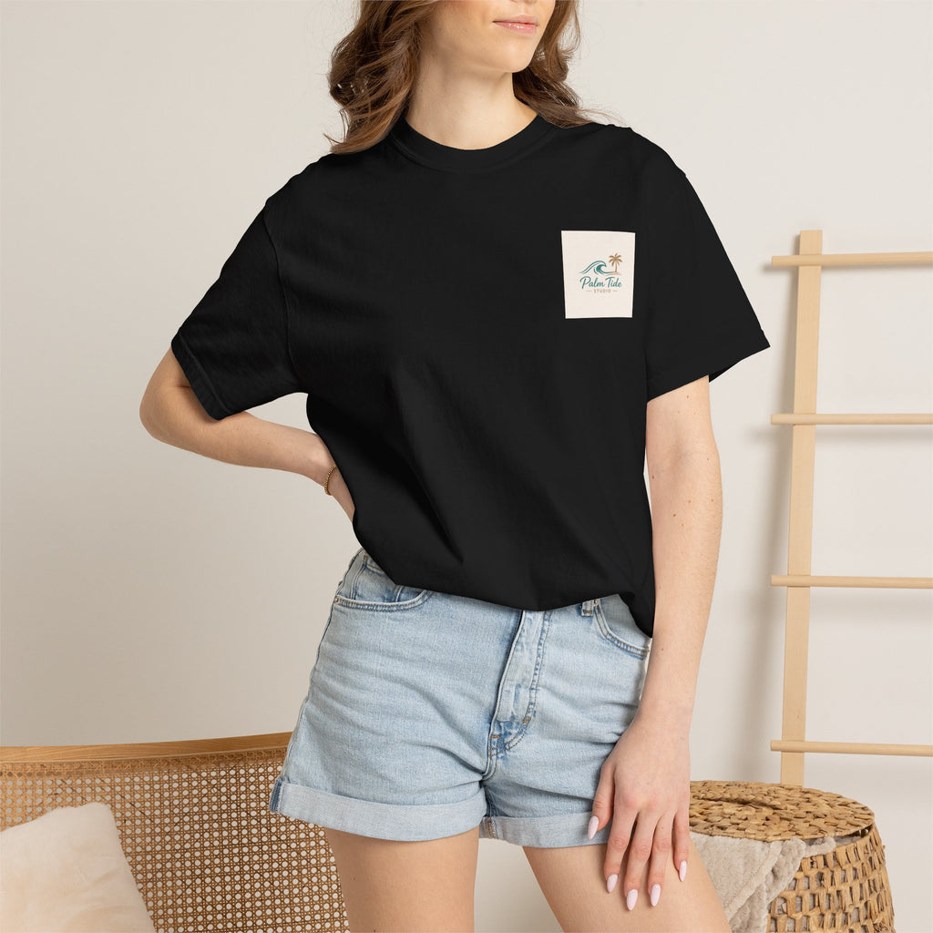 Beach Sunglasses Graphic T-Shirt — Tropical Reflection Tee