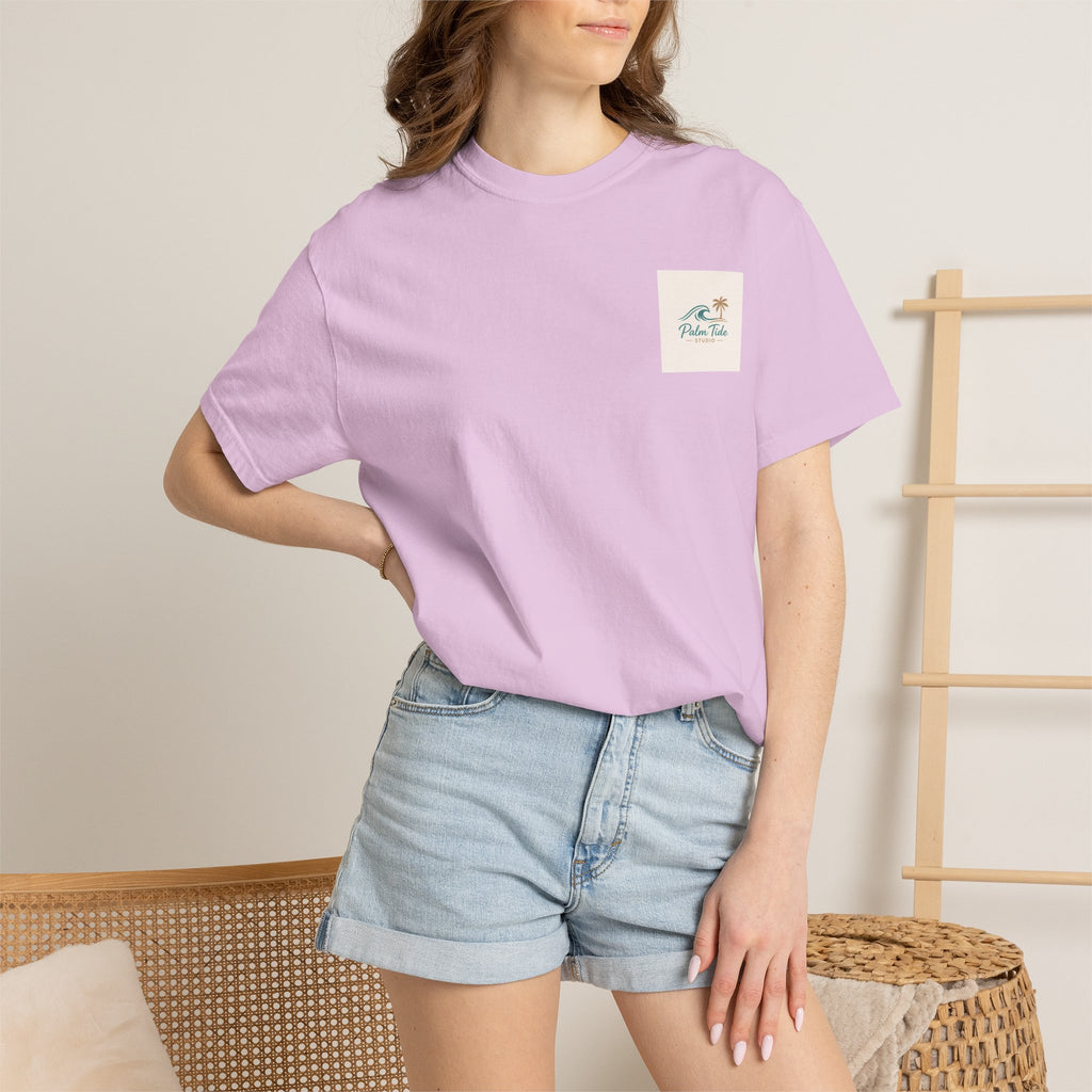 Beach Sunglasses Graphic T-Shirt — Tropical Reflection Tee