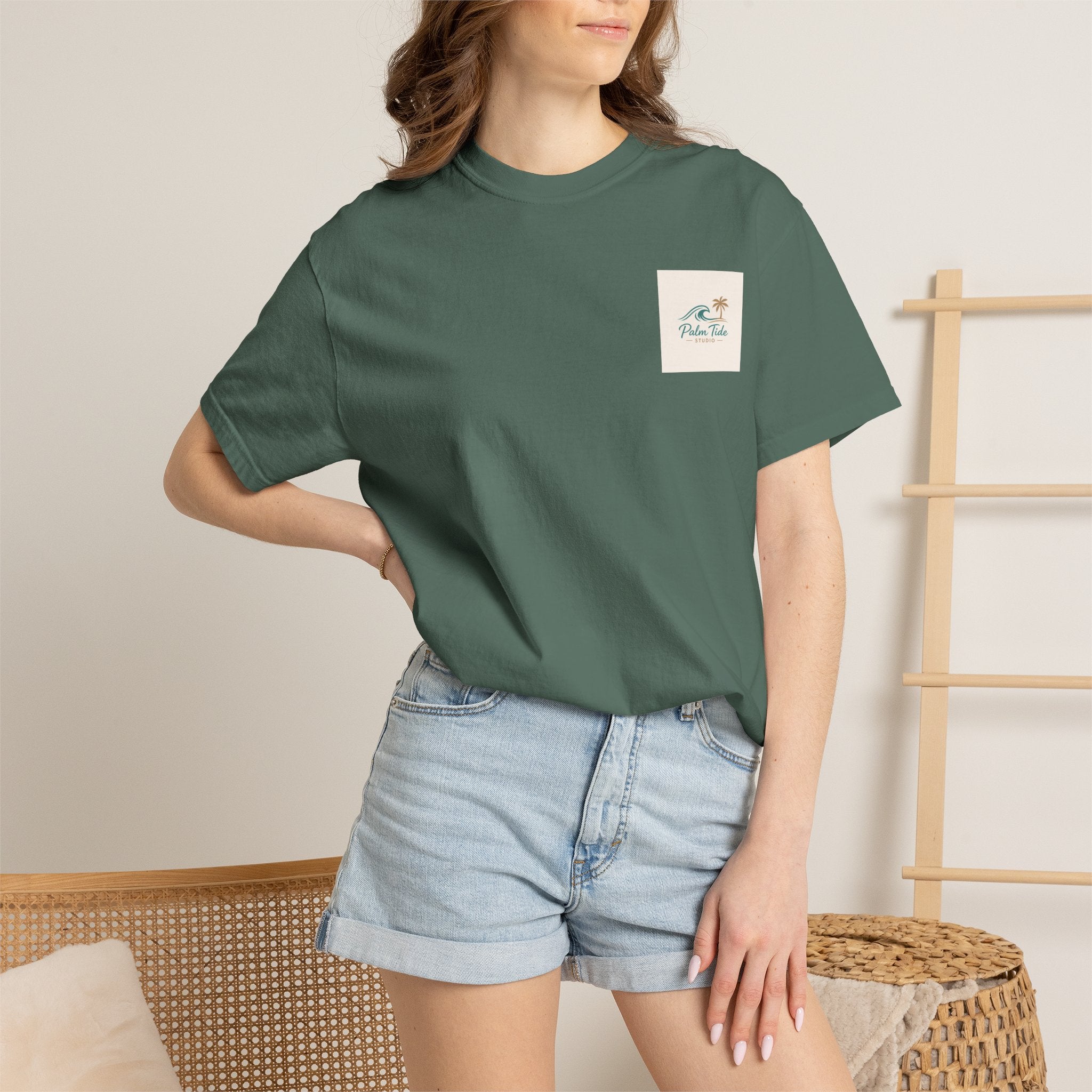 Beach Sunglasses Graphic T-Shirt — Tropical Reflection Tee