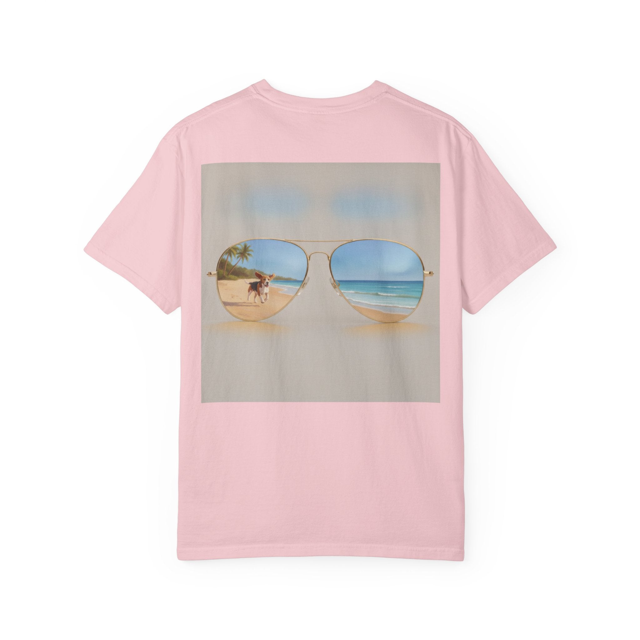 Beach Sunglasses Graphic T-Shirt — Tropical Reflection Tee