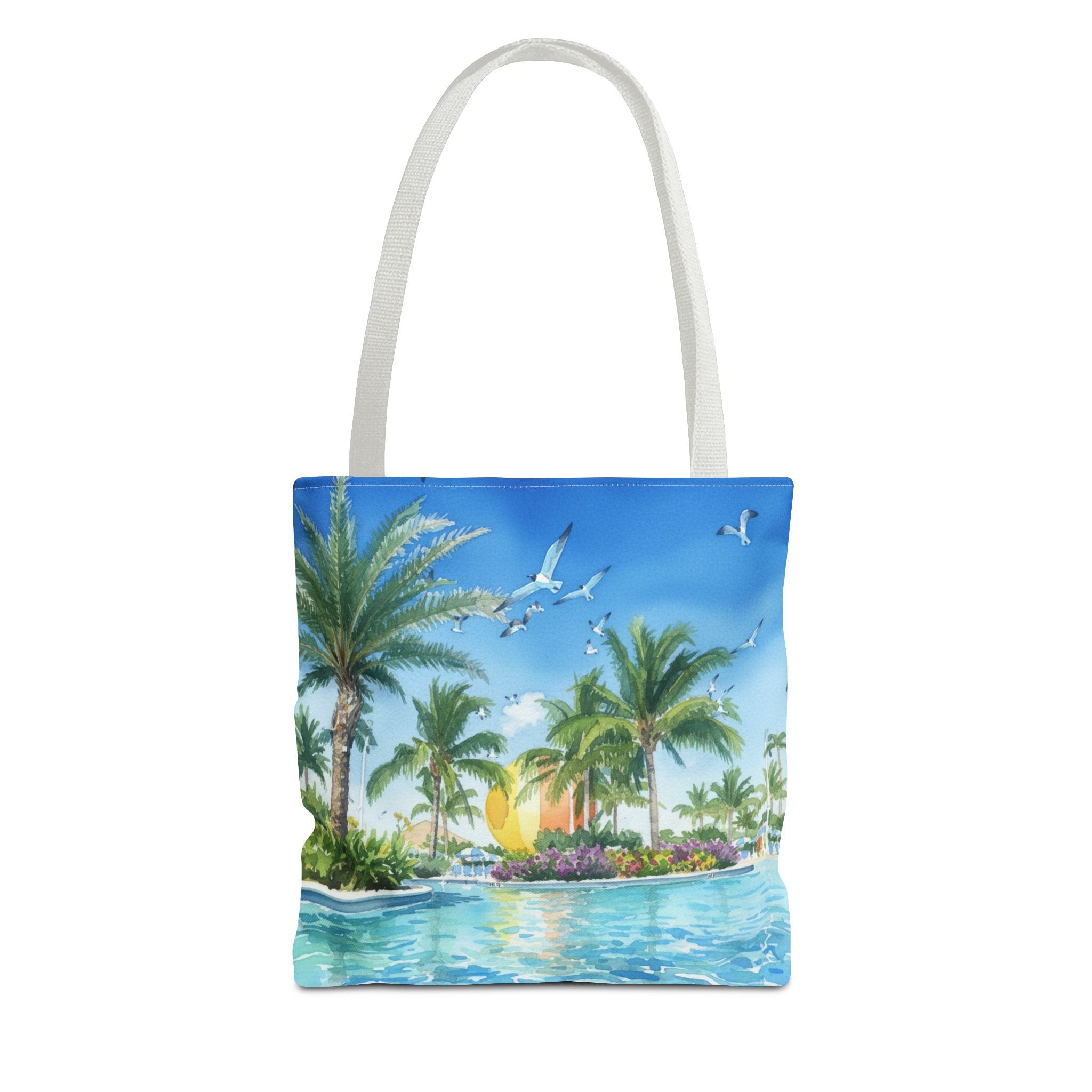 Tote Bag — Tropical Palm Beach Sunset All-Over Print