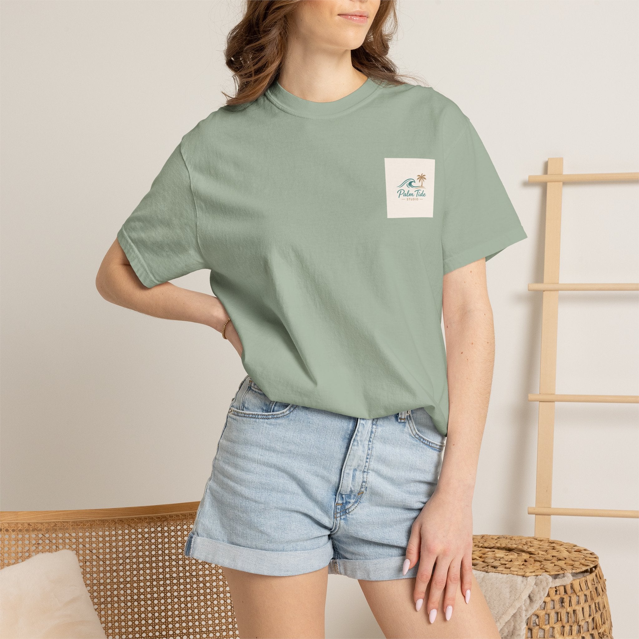 Beach Sunglasses Graphic T-Shirt — Tropical Reflection Tee