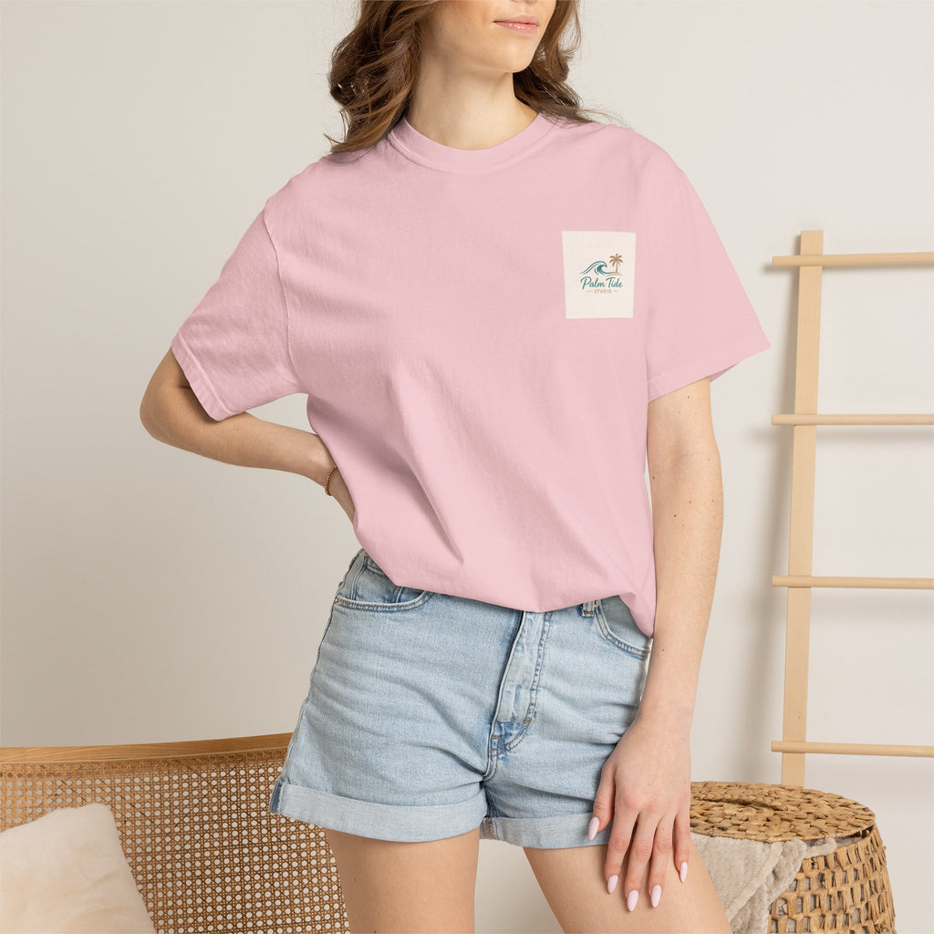 Beach Sunglasses Graphic T-Shirt — Tropical Reflection Tee
