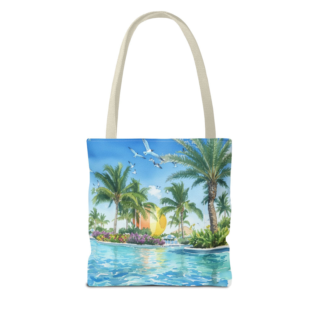 Tote Bag — Tropical Palm Beach Sunset All-Over Print