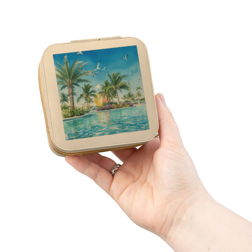 Palm Beach Jewelry Travel Case — Compact Portable Necklace Ring Organizer