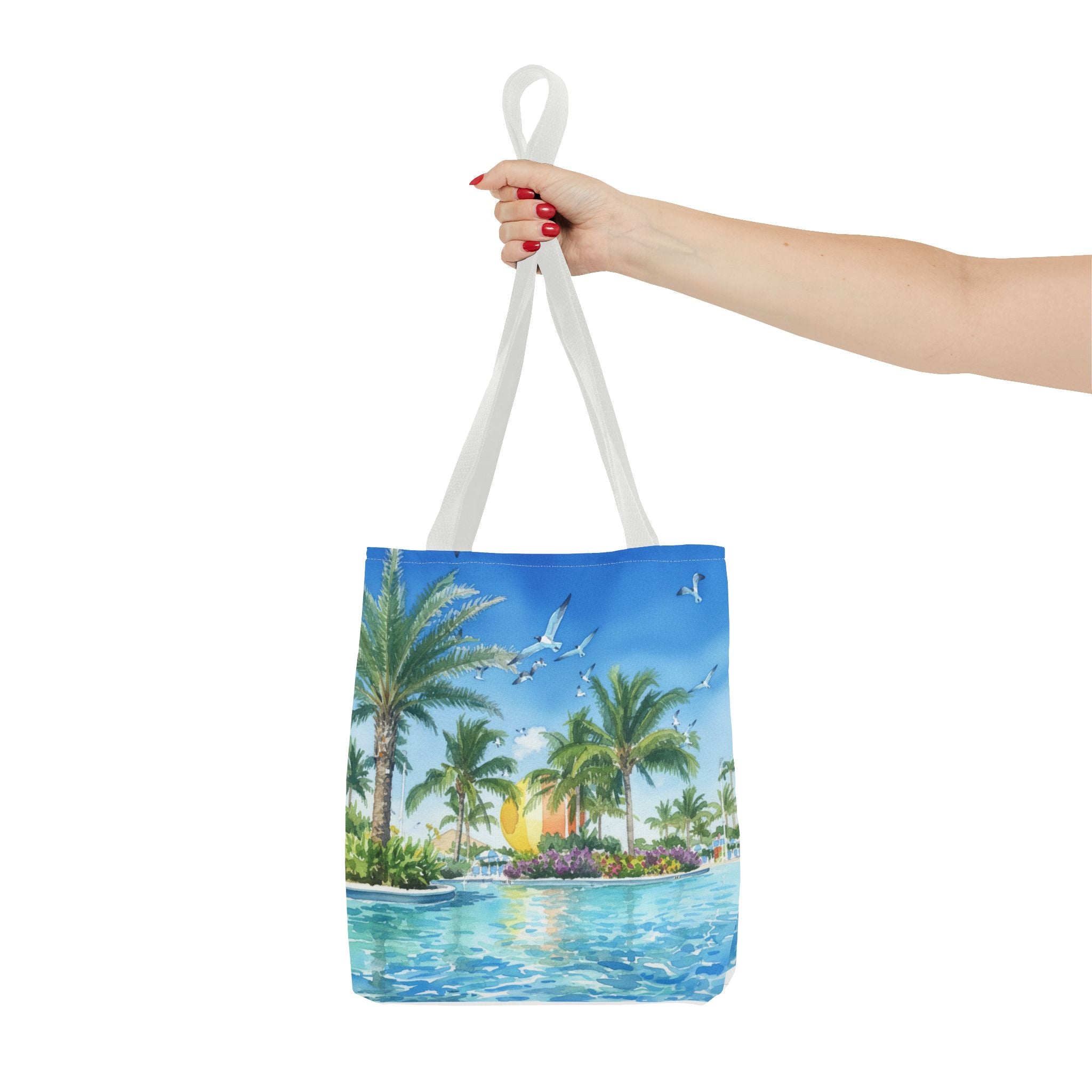 Tote Bag — Tropical Palm Beach Sunset All-Over Print