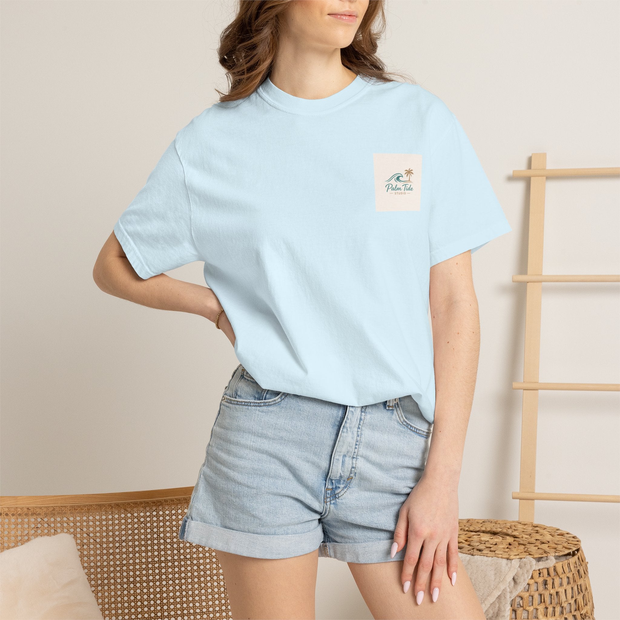 Beach Sunglasses Graphic T-Shirt — Tropical Reflection Tee