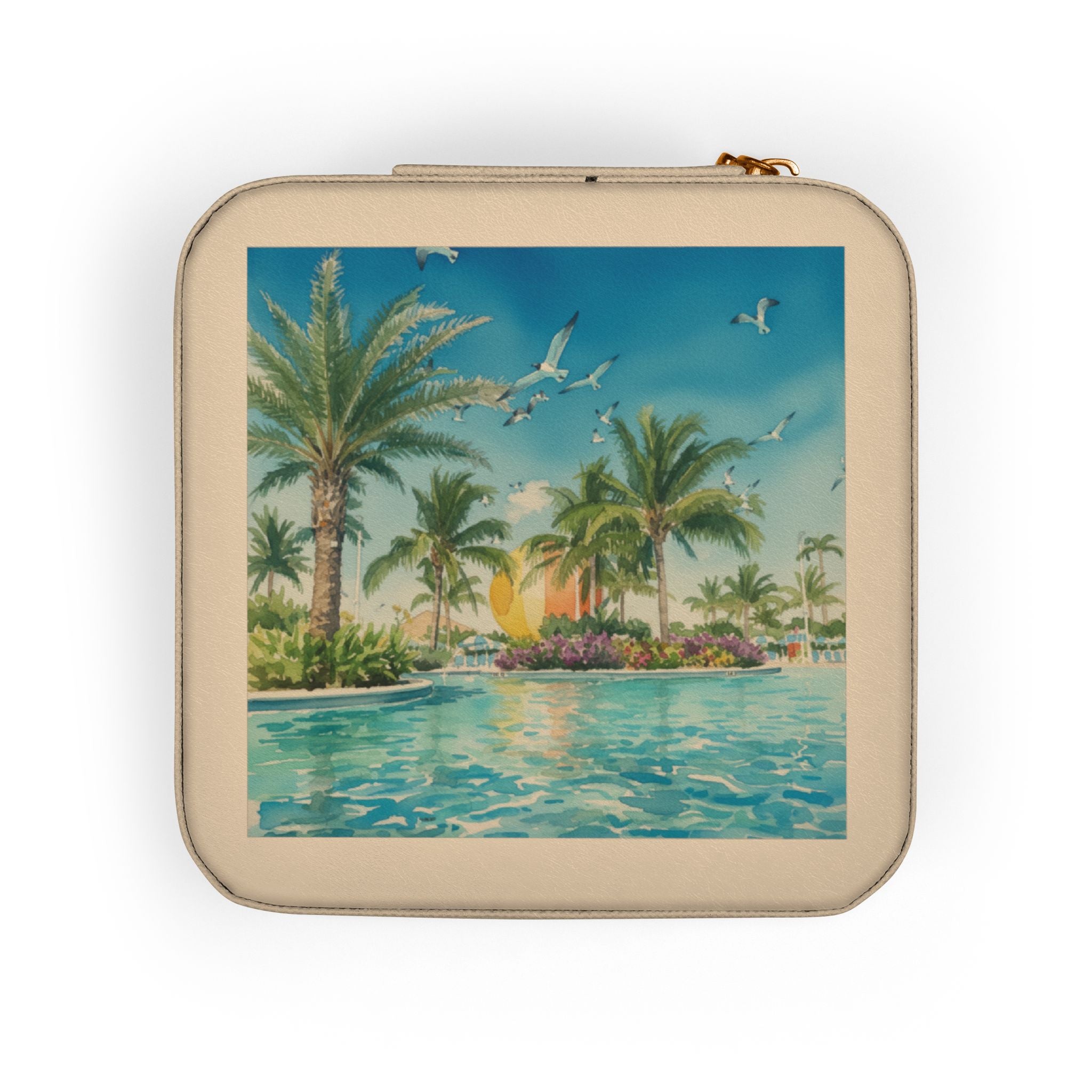 Palm Beach Jewelry Travel Case — Compact Portable Necklace Ring Organizer