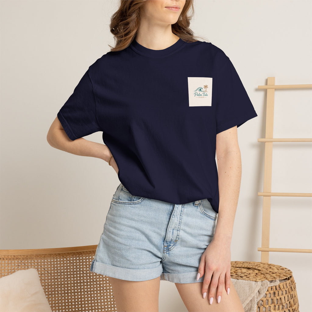 Beach Sunglasses Graphic T-Shirt — Tropical Reflection Tee