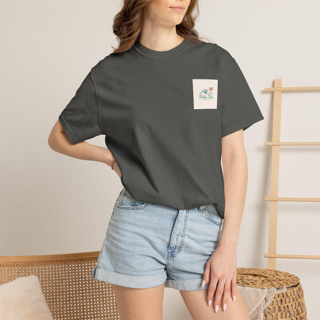 Beach Sunglasses Graphic T-Shirt — Tropical Reflection Tee