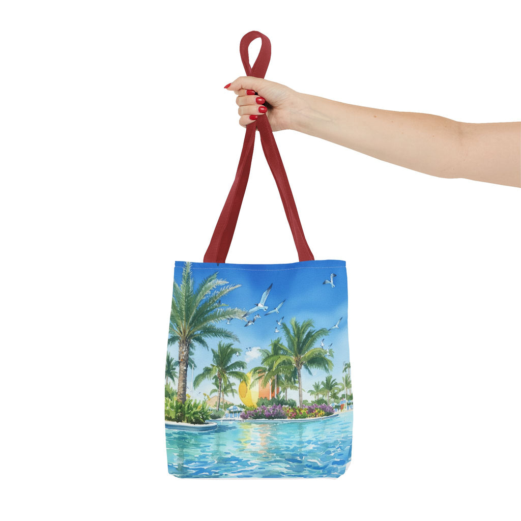 Tote Bag — Tropical Palm Beach Sunset All-Over Print