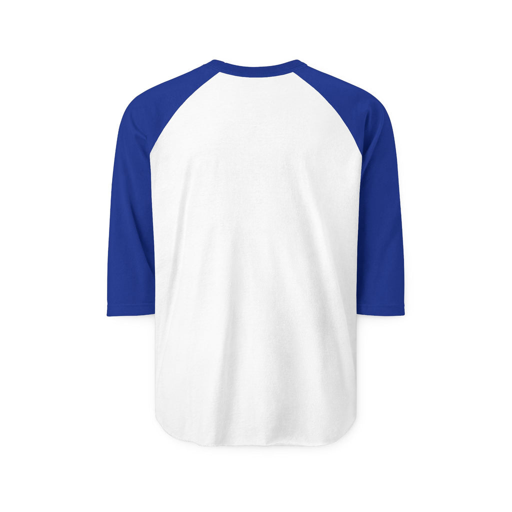 Tropical Poolside Raglan Shirt — Palm Trees & American Flag Beach Design