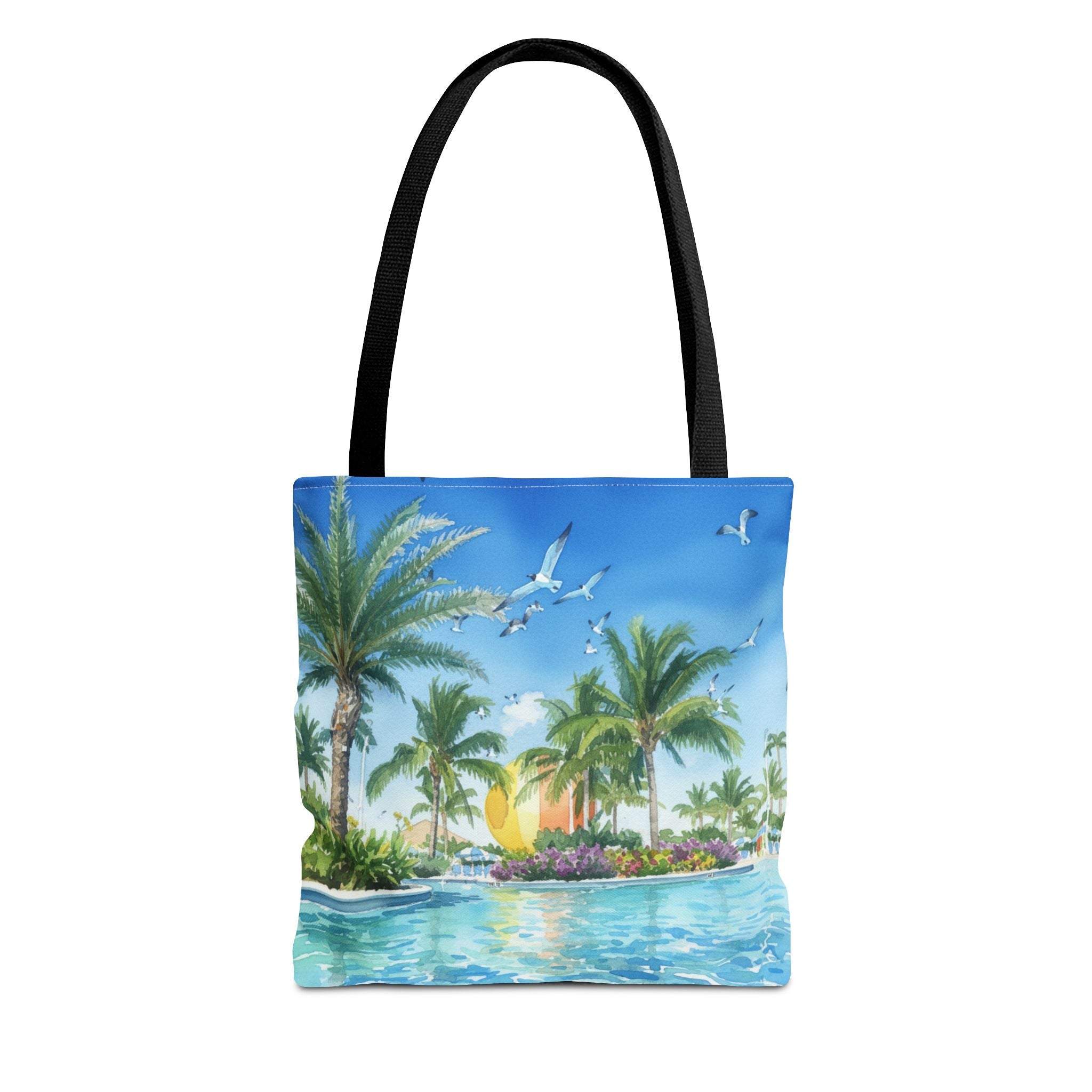 Tote Bag — Tropical Palm Beach Sunset All-Over Print