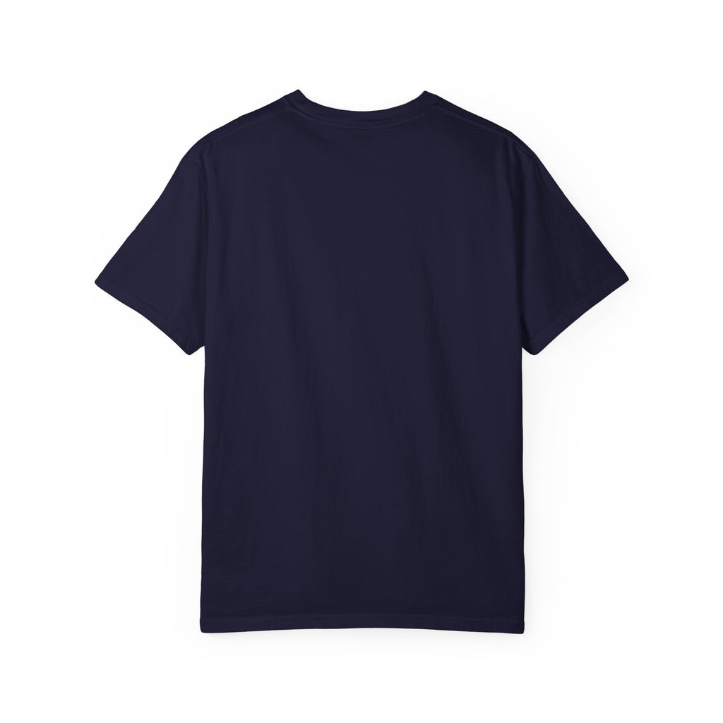 Beach Night Fireworks T‑Shirt with Dog Scene — Summer Holiday Tee