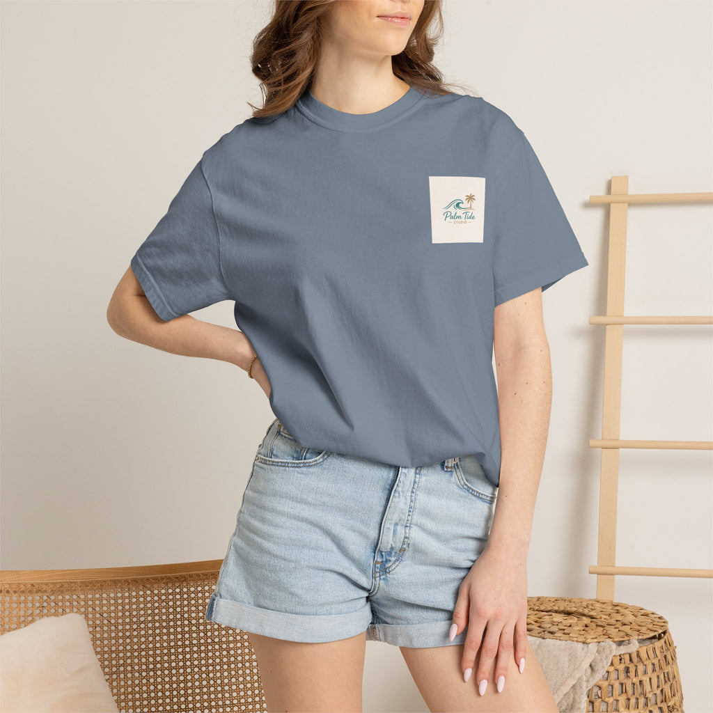 Beach Sunglasses Graphic T-Shirt — Tropical Reflection Tee