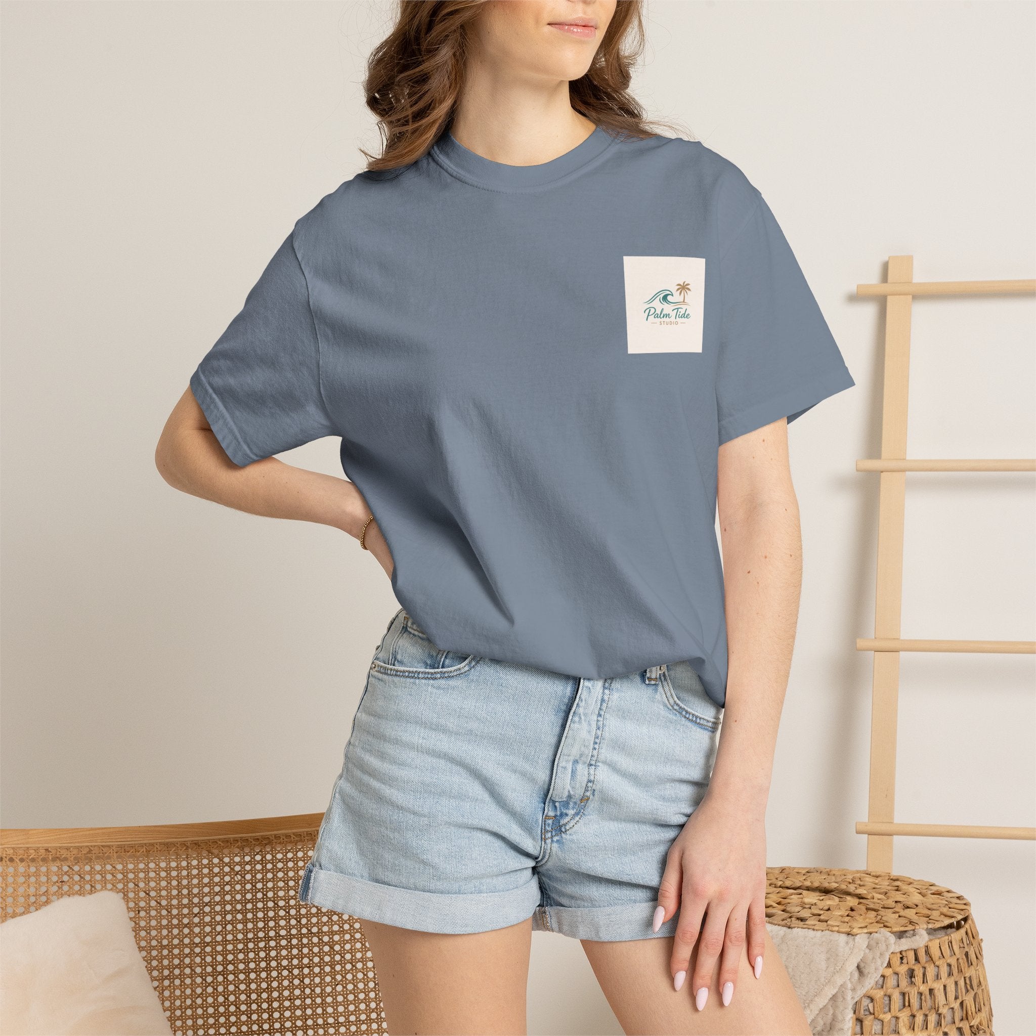 Beach Sunglasses Graphic T-Shirt — Tropical Reflection Tee