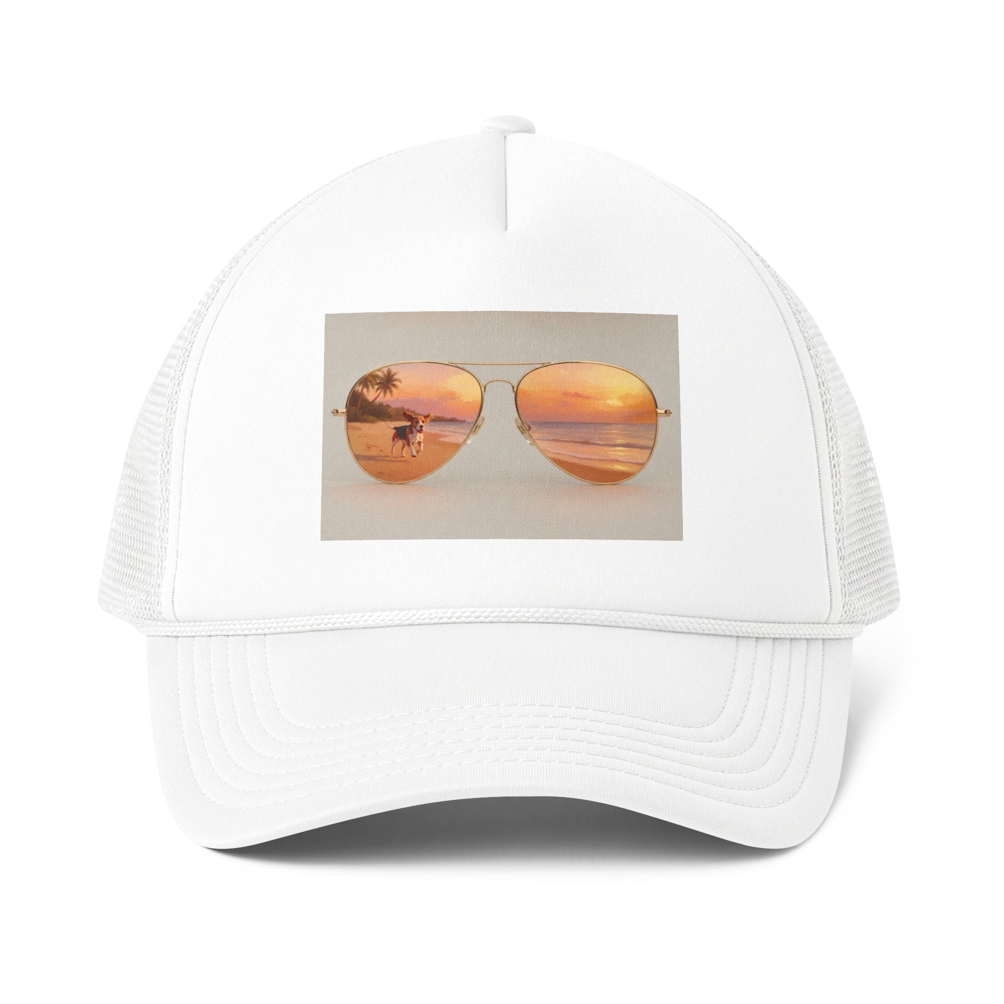 Trucker Cap - Sunset Sunglasses Beach Vibes