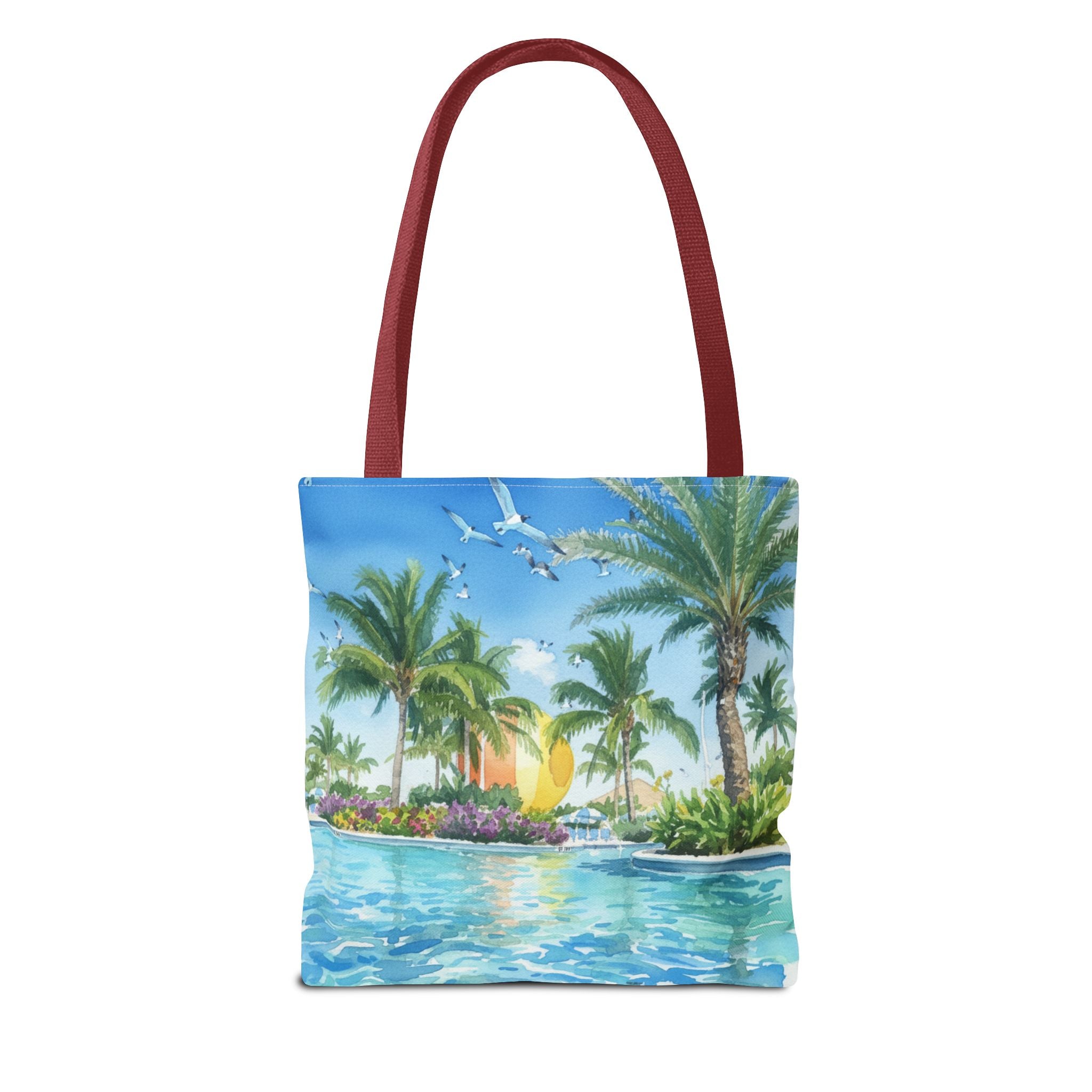 Tote Bag — Tropical Palm Beach Sunset All-Over Print