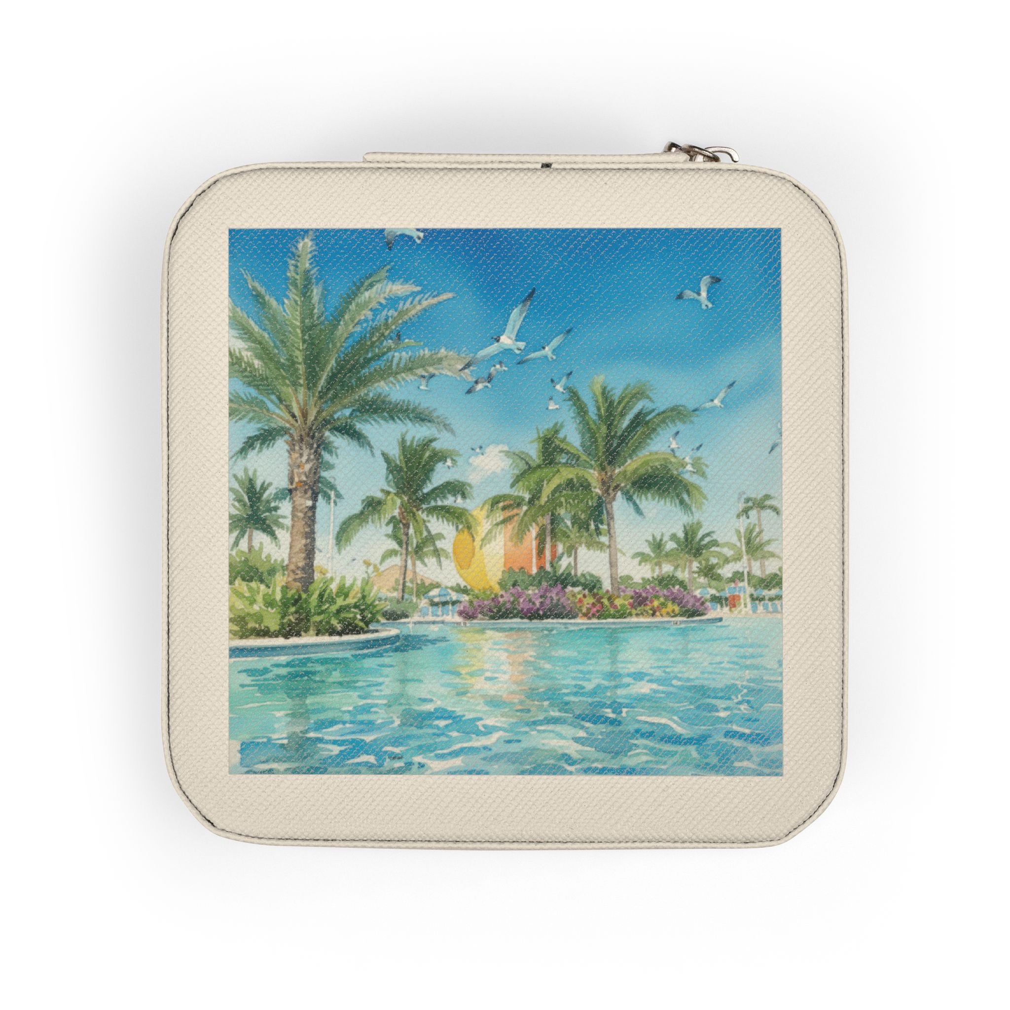 Palm Beach Jewelry Travel Case — Compact Portable Necklace Ring Organizer