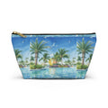 Tropical Beach Accessory Pouch – Sunglasses Reflection Makeup Bag